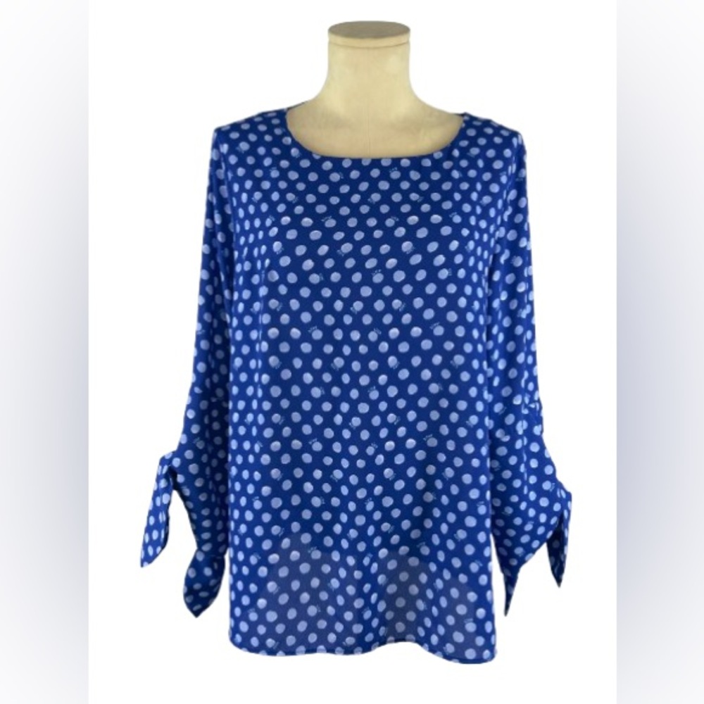 LILLY PULITZER • LANGSTON TOP • “ROYAL PURPLE SPOTTED”